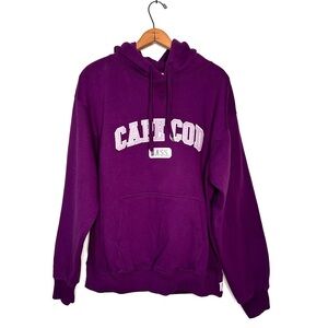 Cuffy’s | Purple Cape Cod Pullover Hoodie Sweatshirt Size Large
